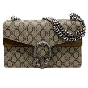 Gucci GG Supreme Small Chain Shoulder Bag Tiger Head